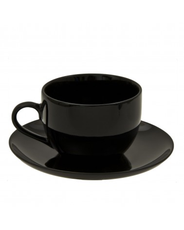 Black Coupe Cup Saucer (8 oz.)