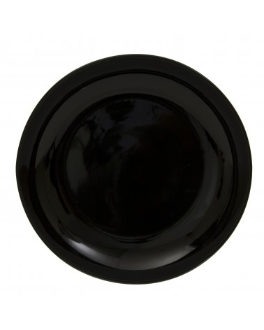 Black Coupe 12" Charger Plate