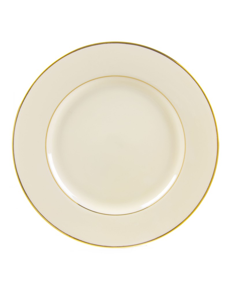 Cream Double Gold  12" Charger Plate