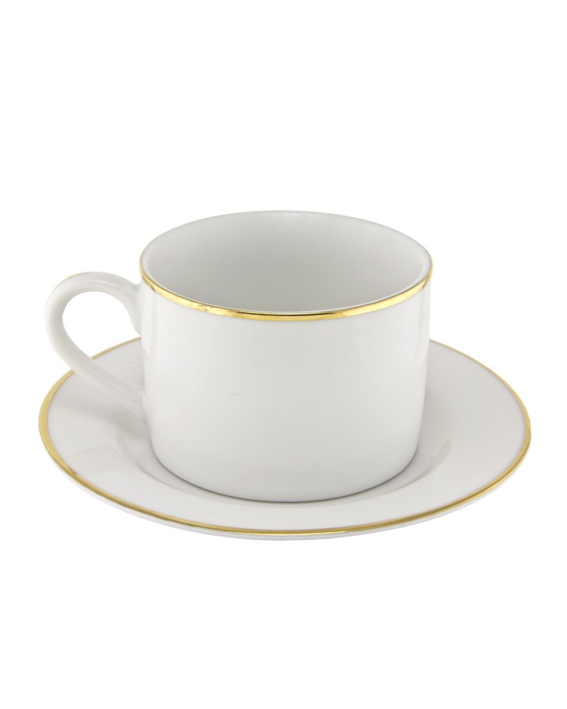 Gold Line  Can Cup Saucer (6 oz.)