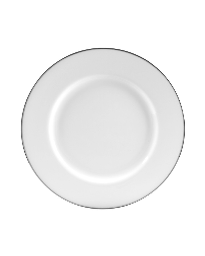Silver Band  10.25" Dinner Plate