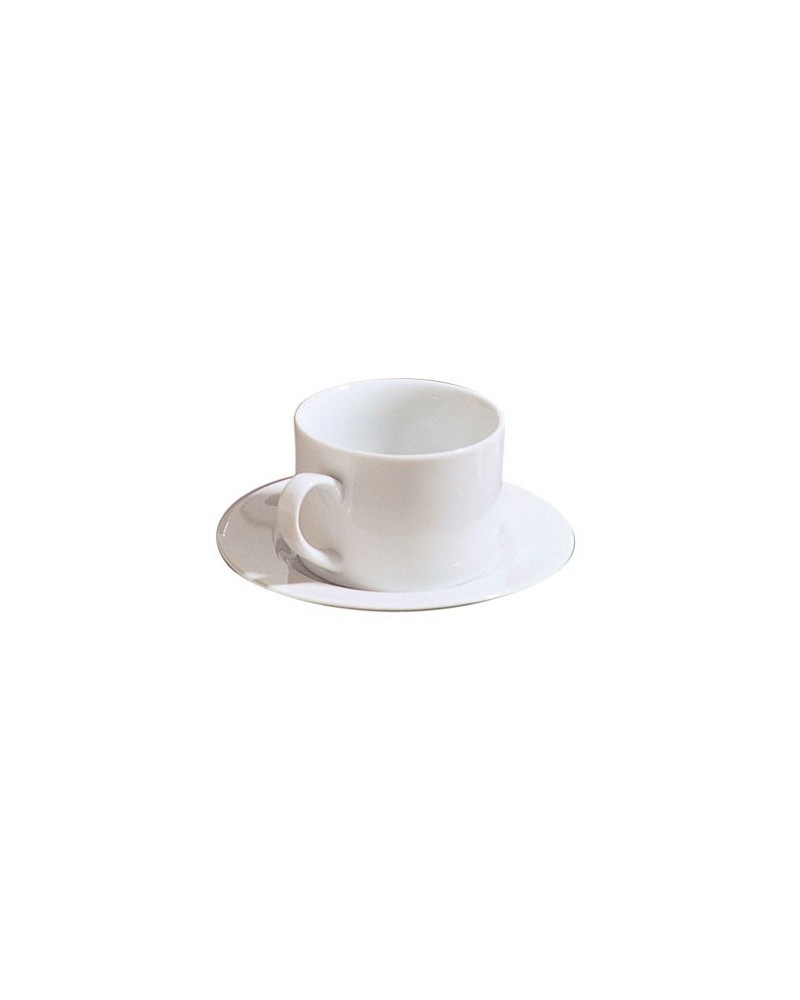 Classic White Can Demi Cup Saucer (4 oz.)