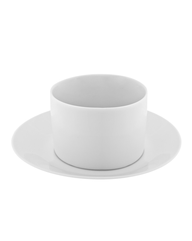 Royal White Can Cup/Saucer (No Handle)