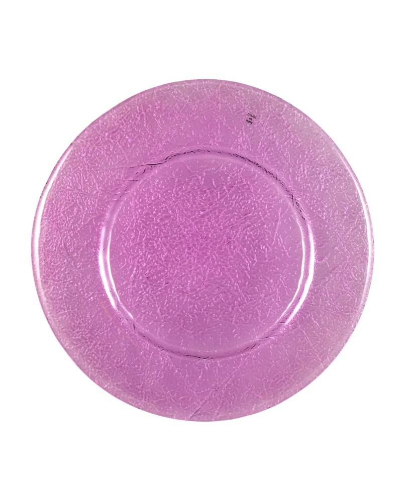 Luxor Amethyst Glass Charger