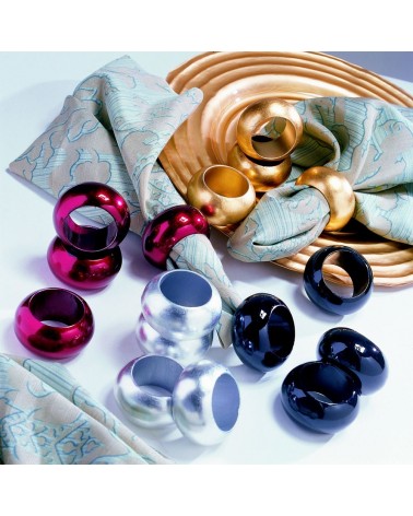 Lacquer Gold Napkin Rings