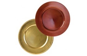 Round Lacquer Chargers